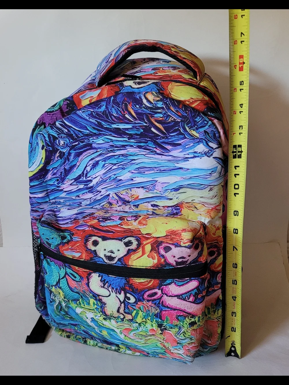 Van Gogh Grateful Dead Dancing Bears Print Backpack - Unbranded